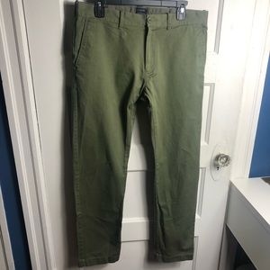 Men’s JCrew Driggs Chino 33x32 Army Green